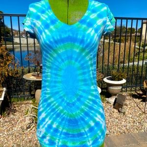 ❗️Custom Tie Dye❗️🌈 Circle T-Shirt